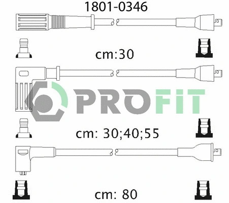 Kit de câbles d'allumage PROFIT 1801-0346