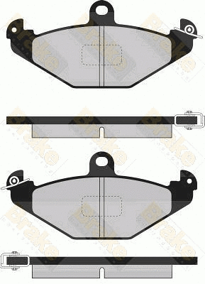 Kit de plaquettes de frein, frein à disque Brake ENGINEERING PA814