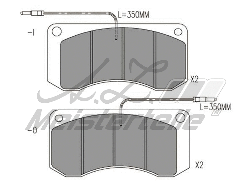 Kit de plaquettes de frein, frein à disque A.Z. Meisterteile AZMT-44-022-2438