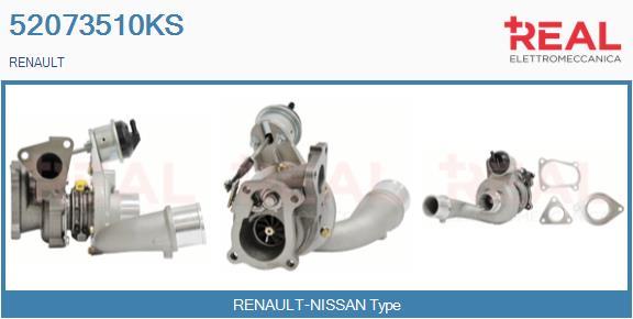Turbocompresseur, suralimentation REAL 52073510KS