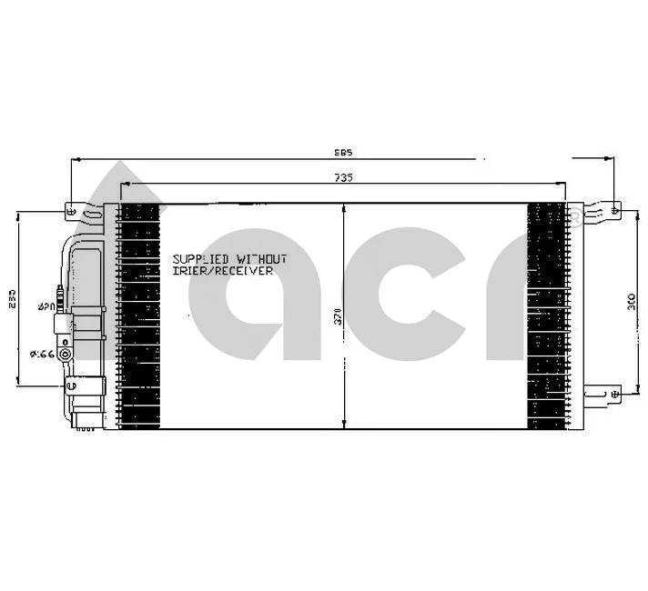 Condenseur, climatisation ACR 300551