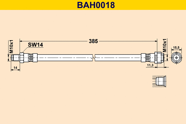 Flexible de frein BARUM BAH0018