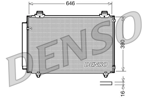 Condenseur, climatisation DENSO DCN50035
