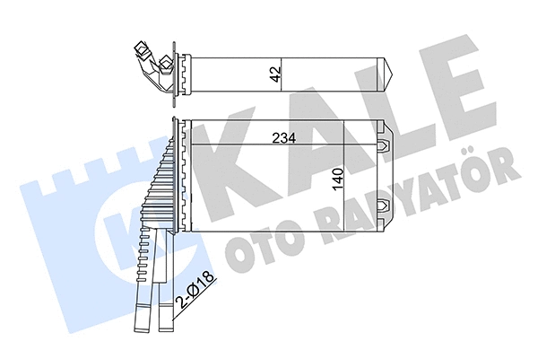 Système de chauffage KALE OTO RADYATÖR 355265
