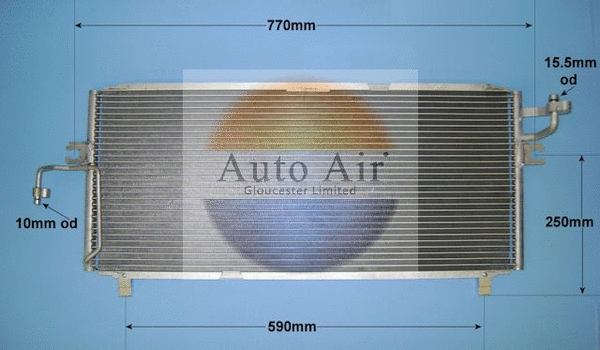 Condenseur, climatisation AUTO AIR GLOUCESTER 16-9121