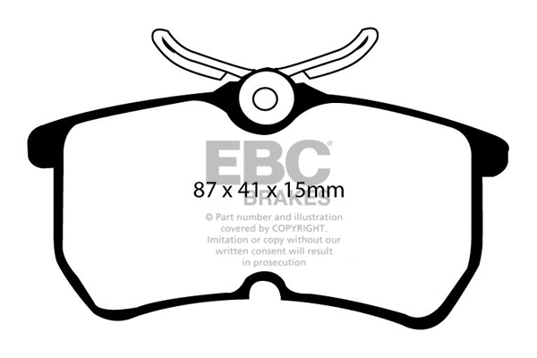Kit de plaquettes de frein, frein à disque EBC Brakes DP21218