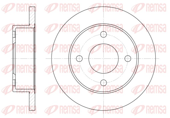 Disque de frein REMSA 6012.00