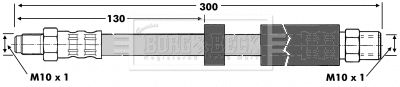 Flexible de frein BORG & BECK BBH6764