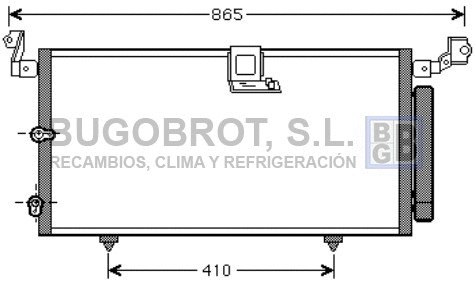 Condenseur, climatisation BUGOBROT 62-TO5384
