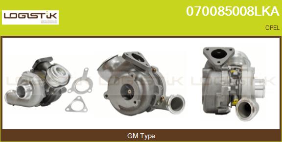 Turbocompresseur, suralimentation LGK 070085008LKA