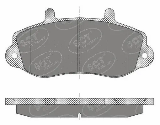 Kit de plaquettes de frein, frein à disque SCT - MANNOL SP 418 PR
