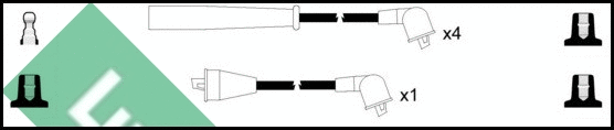 Kit de câbles d'allumage LUCAS LUC7066