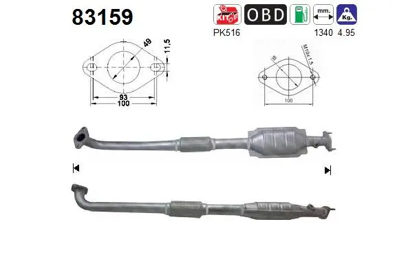 Catalyseur AS 83159