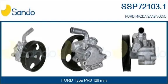 Pompe hydraulique, direction SANDO SSP72103.1
