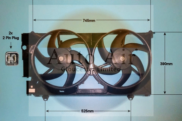 Moteur électrique, ventilateur pour radiateurs AUTO AIR GLOUCESTER 05-1067