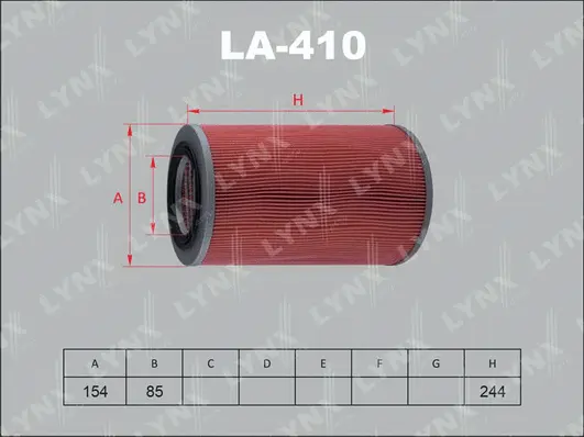 Filtre à air LYNXAUTO LA-410