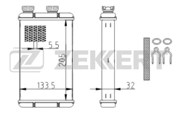 Système de chauffage ZEKKERT MK-5132
