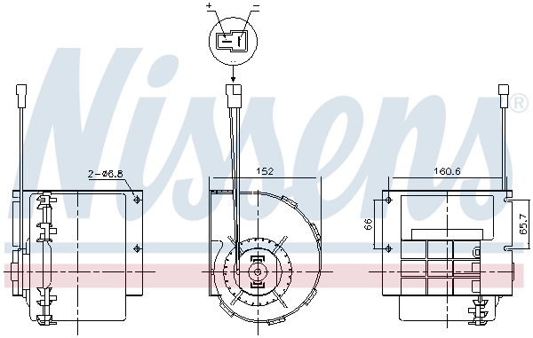 Pulseur d'air habitacle NISSENS 87613