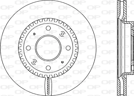 Disque de frein OPEN PARTS BDA2084.20