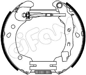Jeu de mâchoires de frein CIFAM 151-231