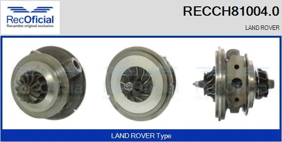 Groupe carter, turbocompresseur RECOFICIAL RECCH81004.0