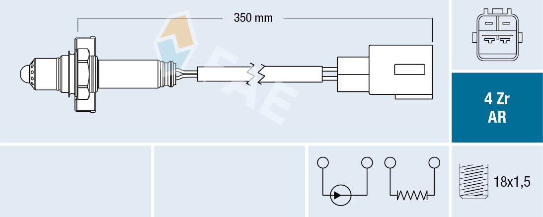 Sonde lambda FAE 75707