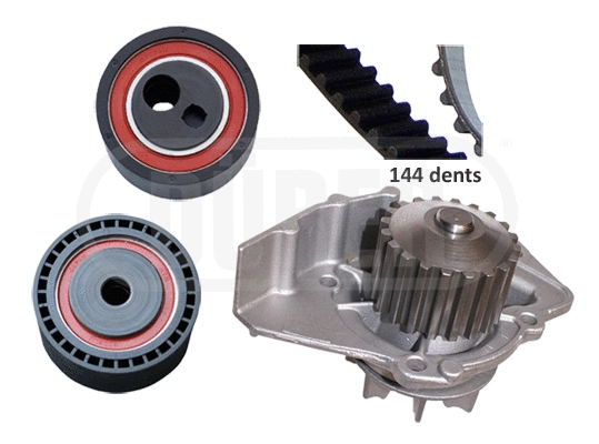 Pompe à eau + kit de courroie crantée DÜRER PA421082