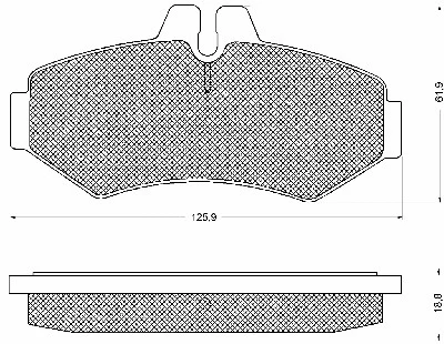 Kit de plaquettes de frein, frein à disque BSF 10529