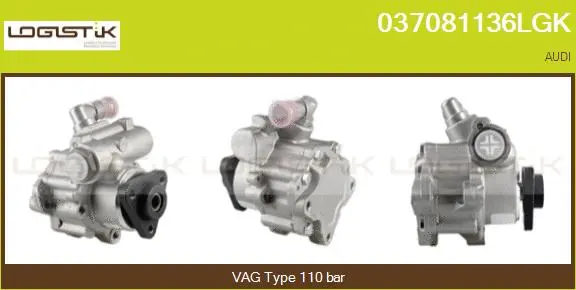 Pompe hydraulique, direction LGK 037081136LGK