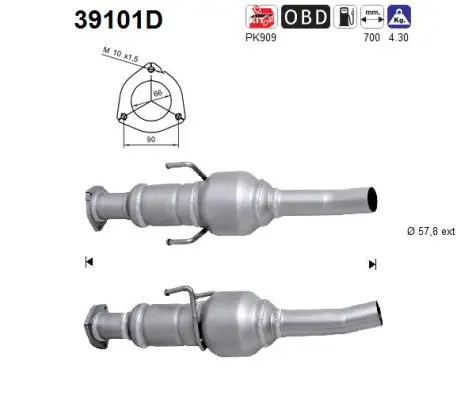 Catalyseur AS 39101D