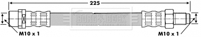 Flexible de frein BORG & BECK BBH6635