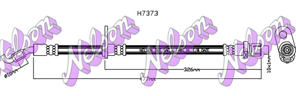 Flexible de frein KAWE H7373