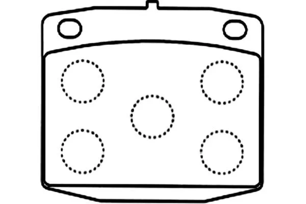 Kit de plaquettes de frein, frein à disque KAVO PARTS KBP-6609