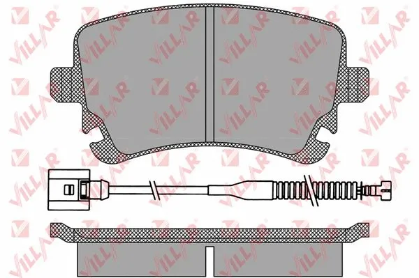 Kit de plaquettes de frein, frein à disque VILLAR 626.1398A