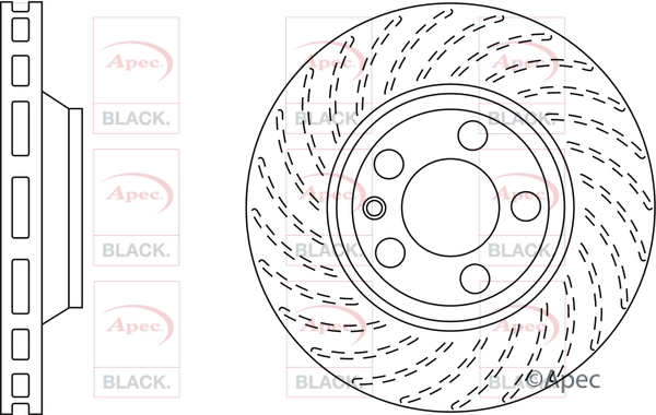 Disque de frein APEC DSK2310B