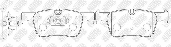 Kit de plaquettes de frein, frein à disque NiBK PN0736