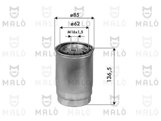 Filtre à carburant AKRON-MALÒ 1520245