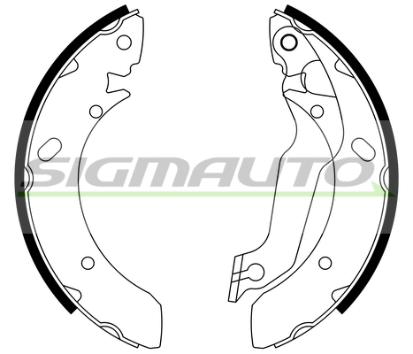 Jeu de mâchoires de frein SIGMAUTO SFA733