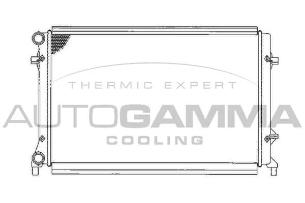 Radiateur, refroidissement du moteur AUTOGAMMA 103613