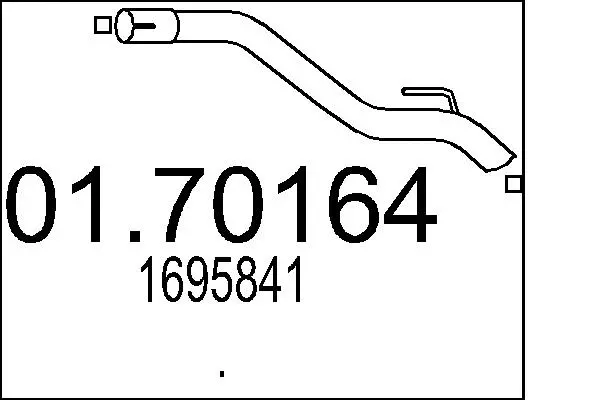 Tuyau d'échappement MTS 01.70164