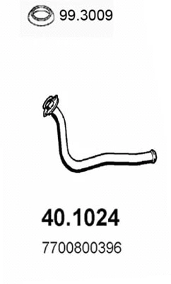 Tuyau d'échappement ASSO 40.1024