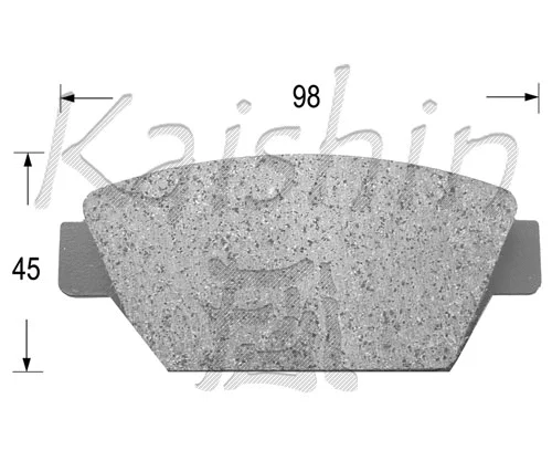 Kit de plaquettes de frein, frein à disque KAISHIN FK6012