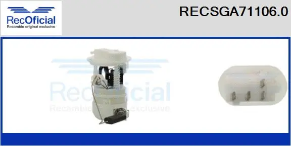 unité d'alimentation de carburant RECOFICIAL RECSGA71106.0