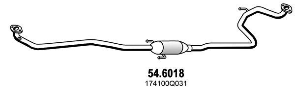 Silencieux central ASSO 54.6018