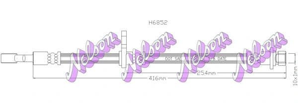 Flexible de frein KAWE H6852