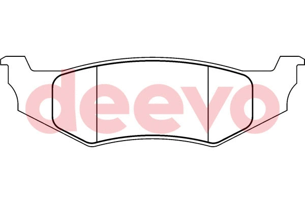 Kit de plaquettes de frein, frein à disque DEEVO BP60060
