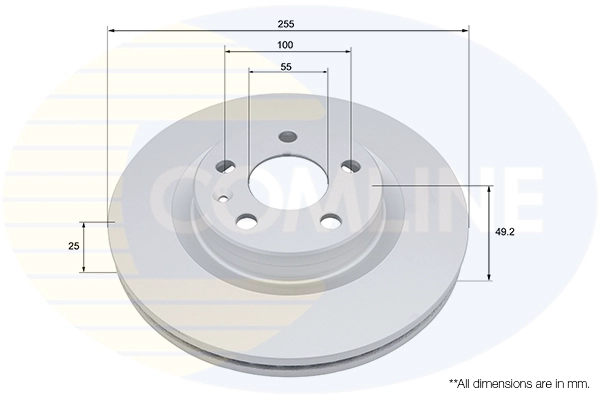 Disque de frein COMLINE ADC5016V