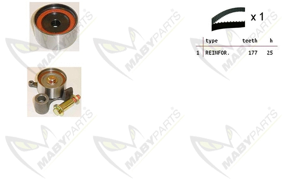 Kit de courroie crantée MABYPARTS OBK010522