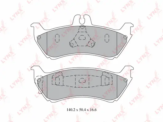 Kit de plaquettes de frein, frein à disque LYNXAUTO BD-5328