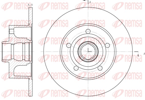 Disque de frein REMSA 6431.00